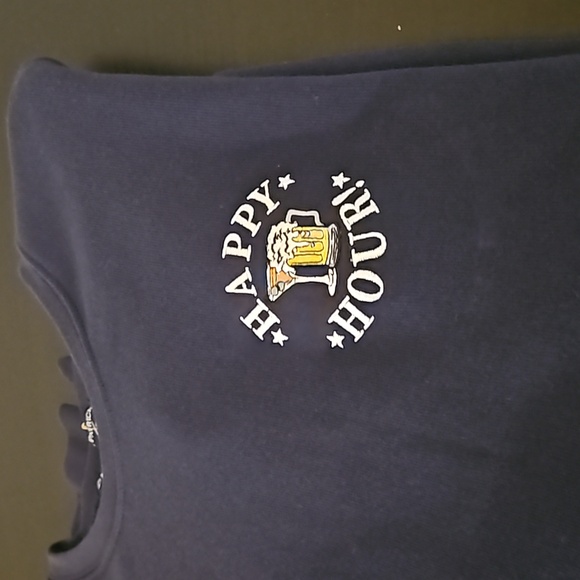 Kiel James Patrick NWT navy sweatshirt, size 2XL "Happy Hour" - Picture 10 of 11